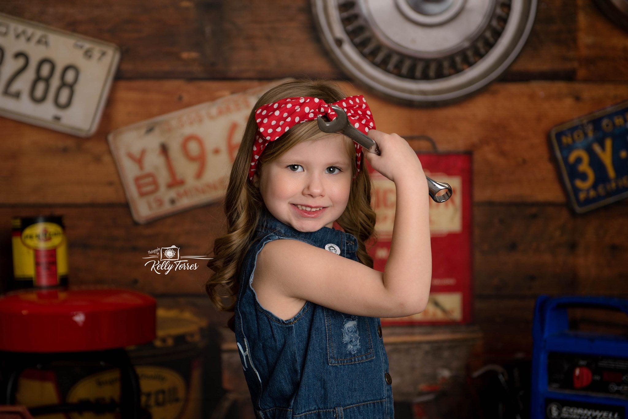 Kate Garage Boys/Father's Day Backdrop Designed by Arica Kirby - Kate Backdrop AU