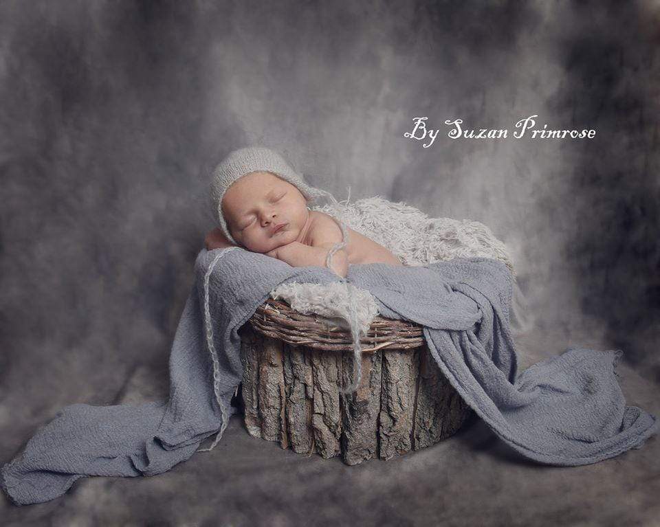 Kate Abstract Painted Dark Grey with Little Green Backdrop for photography - Kate Backdrop AU