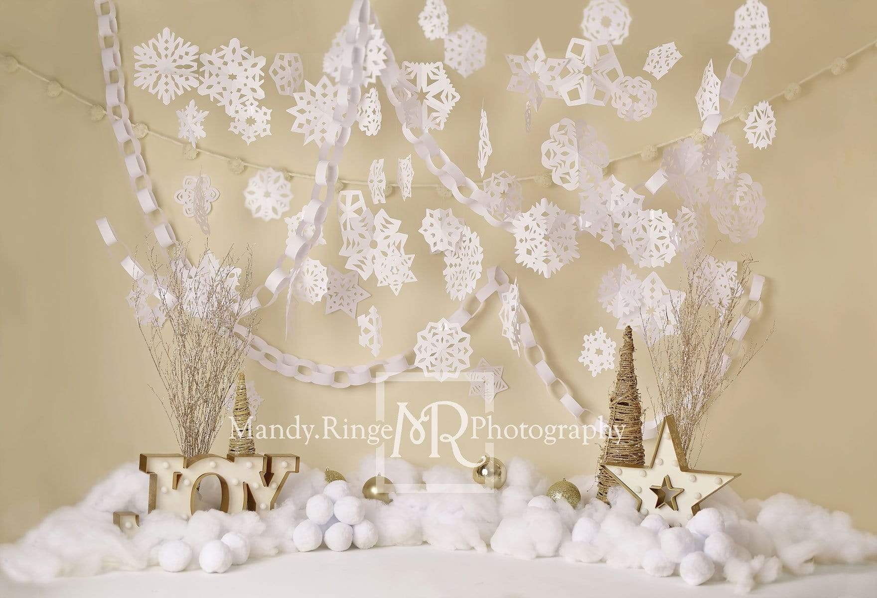 Kate Christmas Winter Joy Birthday Backdrop cake smash Designed by Mandy Ringe Photography - Kate Backdrop AU