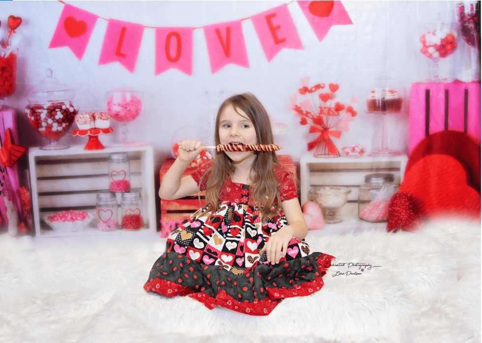 Kate Valentine Sweet Shoppe Backdrop designed by Arica Kirby - Kate Backdrop AU