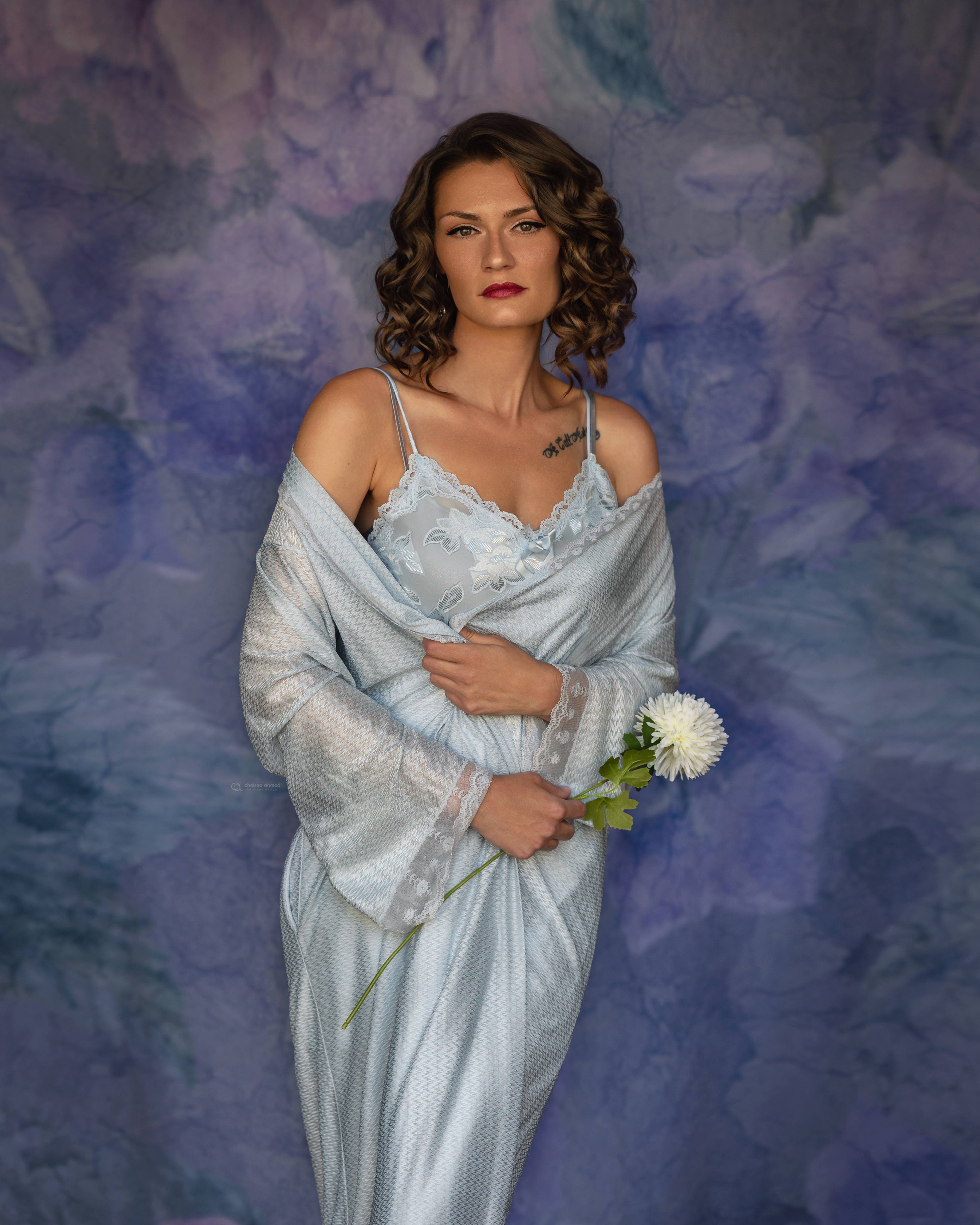 Kate Fine Art Purple Flower Backdrop for Photography - Kate Backdrop AU