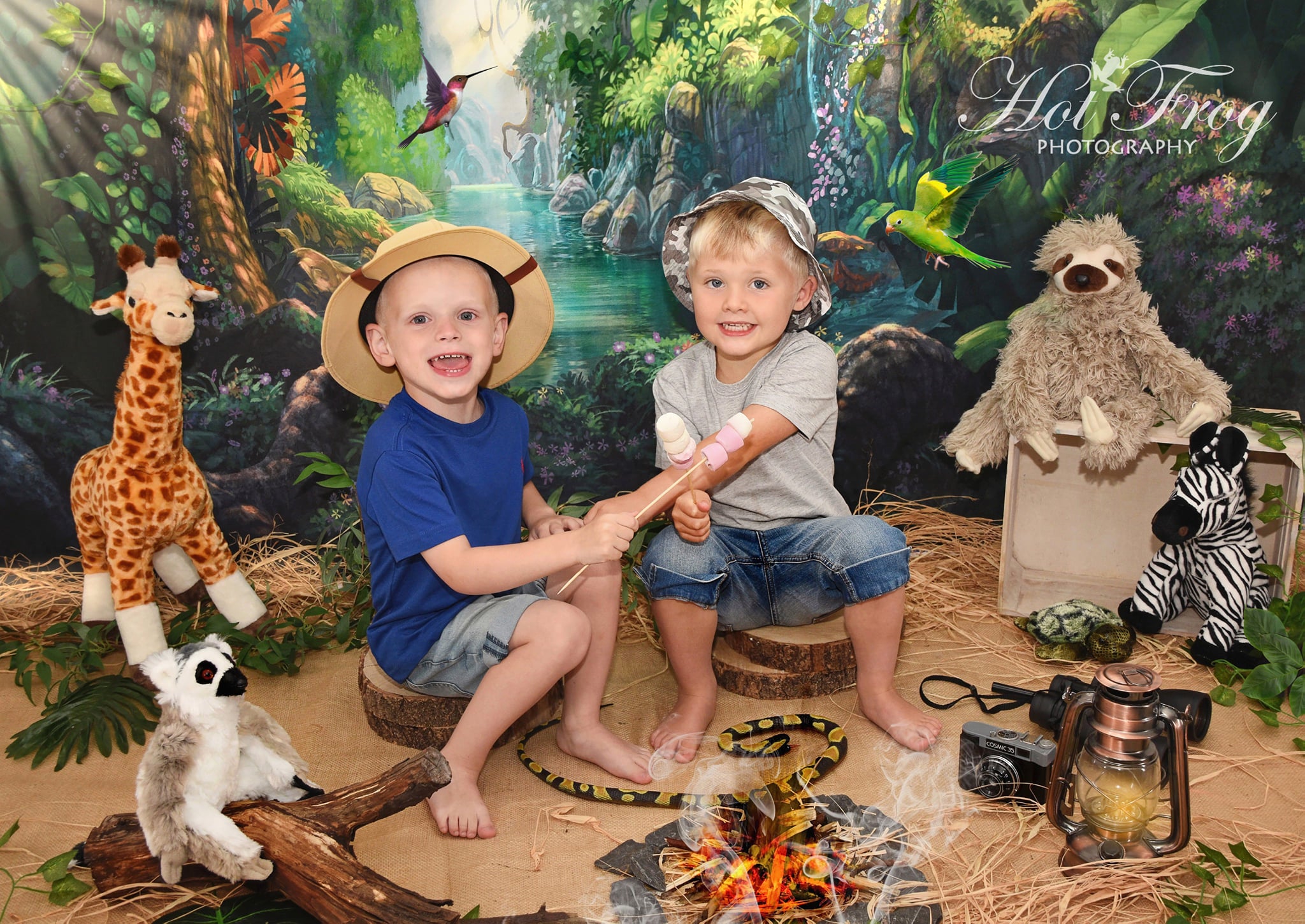 Kate Jungle Theme Backdrop Scenery Green Forest Tree Backdrop - Kate Backdrop AU