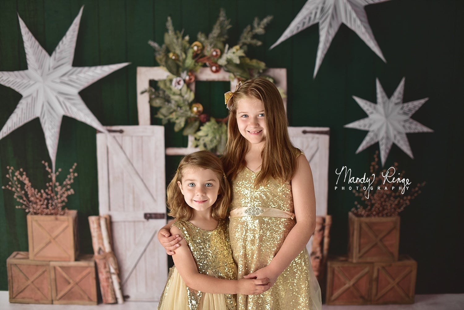 Kate Evergreen Christmas Holiday Backdrop for Photography Designed By Mandy Ringe Photography - Kate Backdrop AU