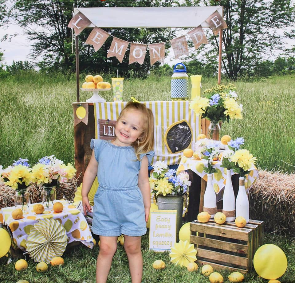Kate Summer Backdrop Lemonade Stand Designed by AAE Photography - Kate Backdrop AU