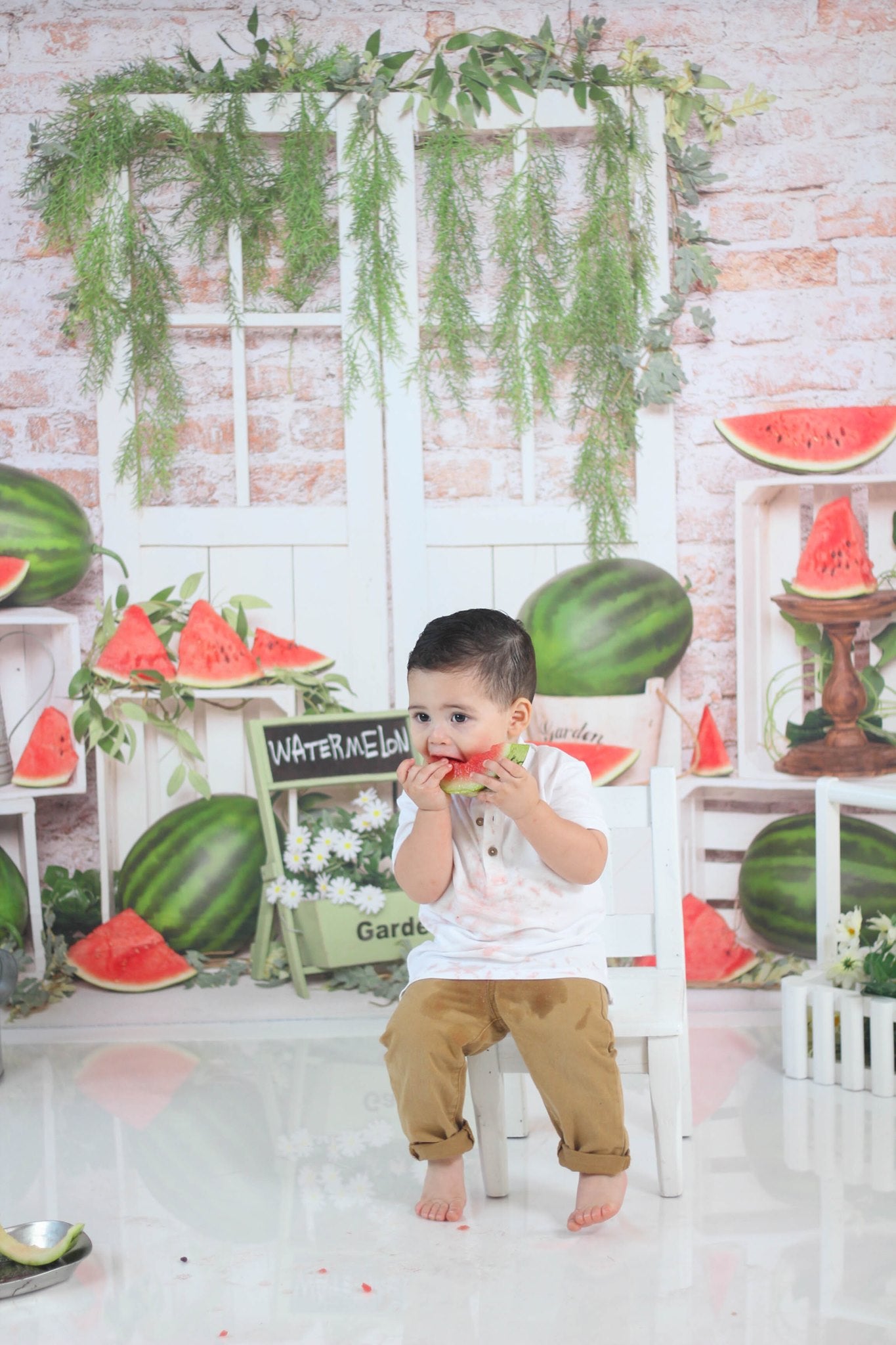 Kate Summer Cake Smash Watermelon Backdrop Designed by Emetselch - Kate Backdrop AU