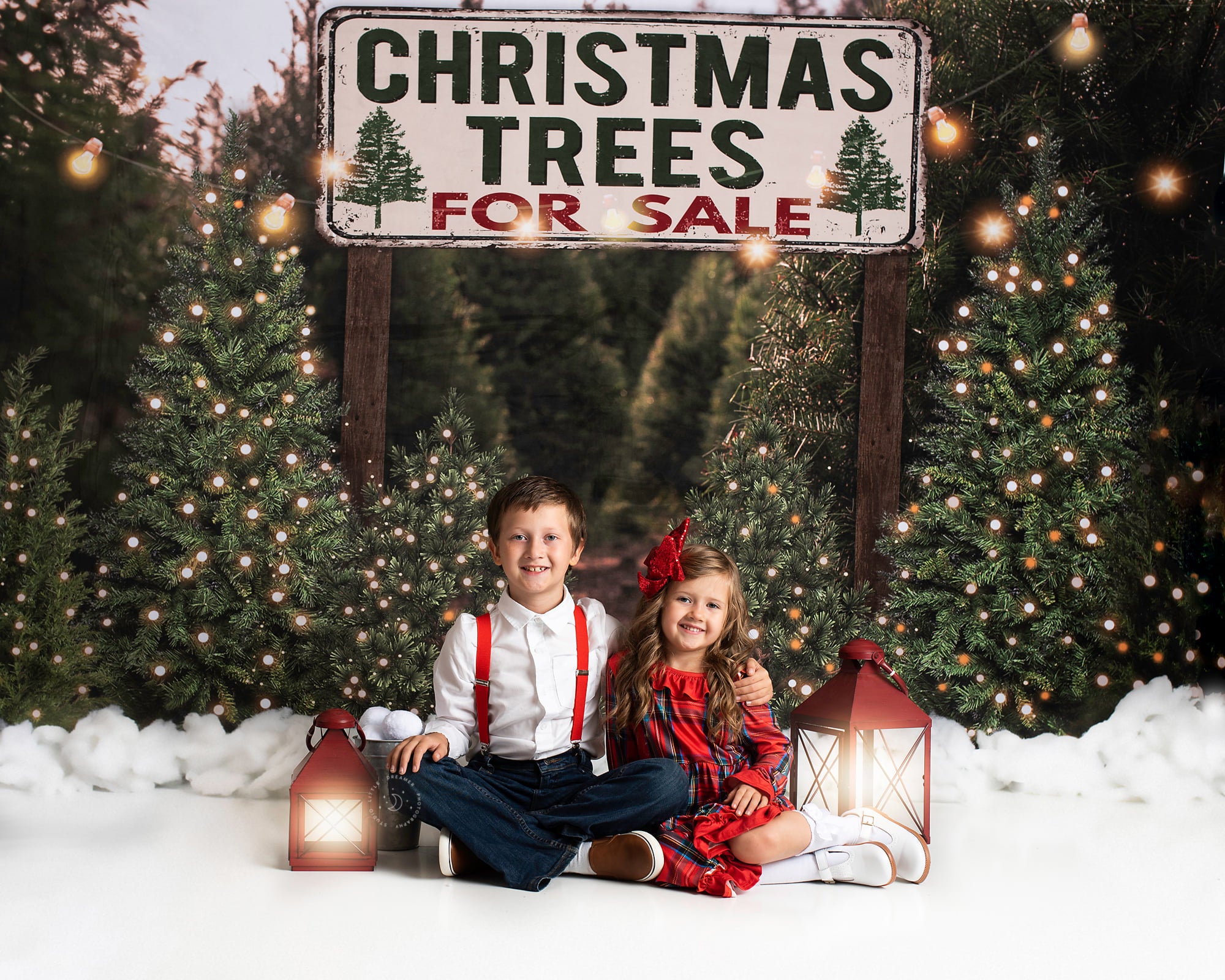 Kate Christmas Tree Backdrop for Photography - Kate Backdrop AU