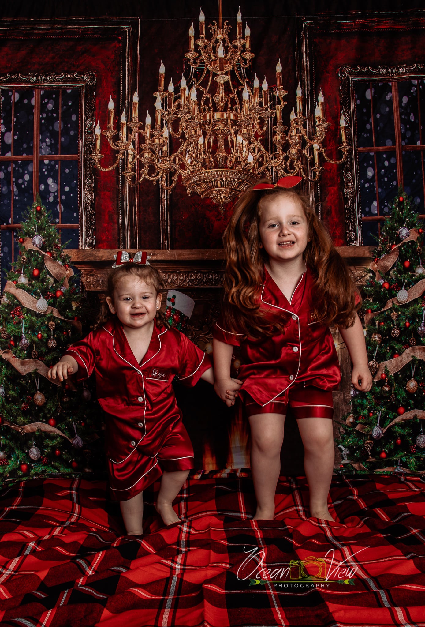 Kate Christmas Room Fireplace Backdrop Designed by Emetselch - Kate Backdrop AU