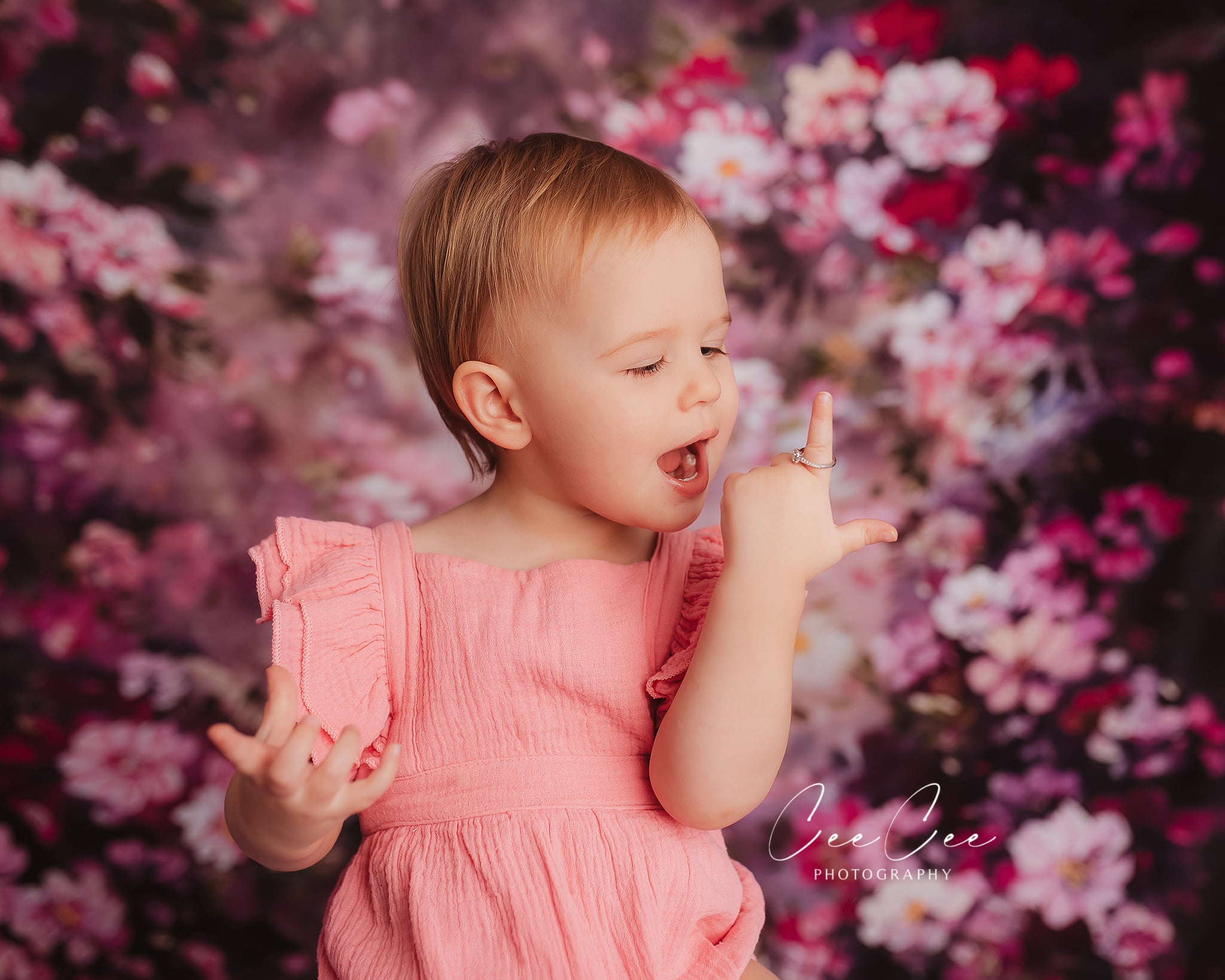 Kate Fantasy Purple Flowers Valentines background for Photography - Kate Backdrop AU