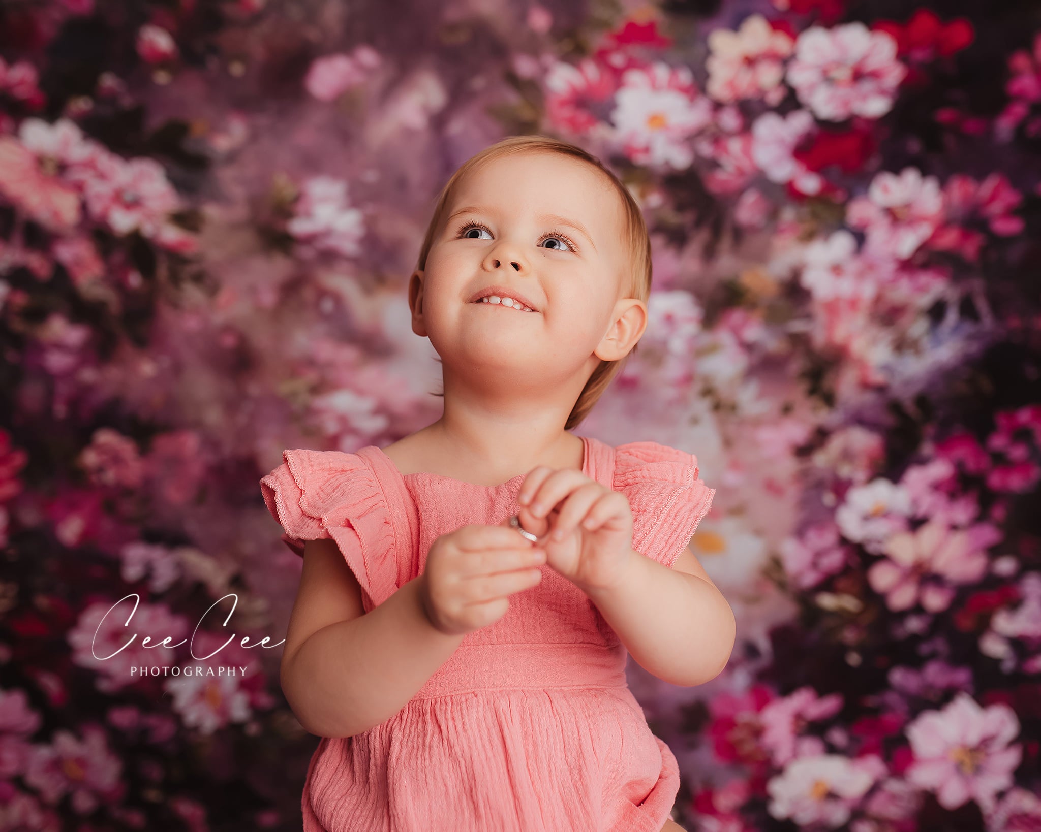 Kate Fantasy Purple Flowers Valentines background for Photography - Kate Backdrop AU