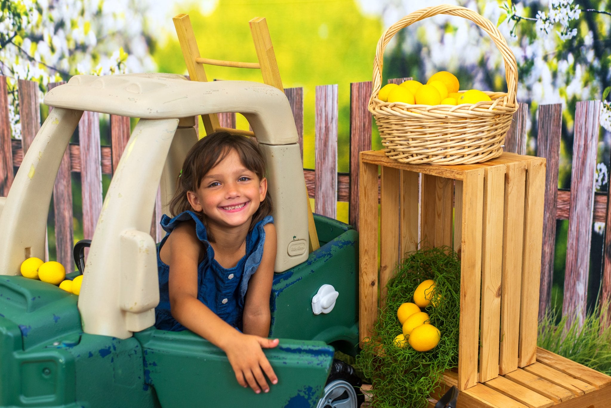 Kate Spring Flower Tree Backdrop Fence for Photography - Kate Backdrop AU