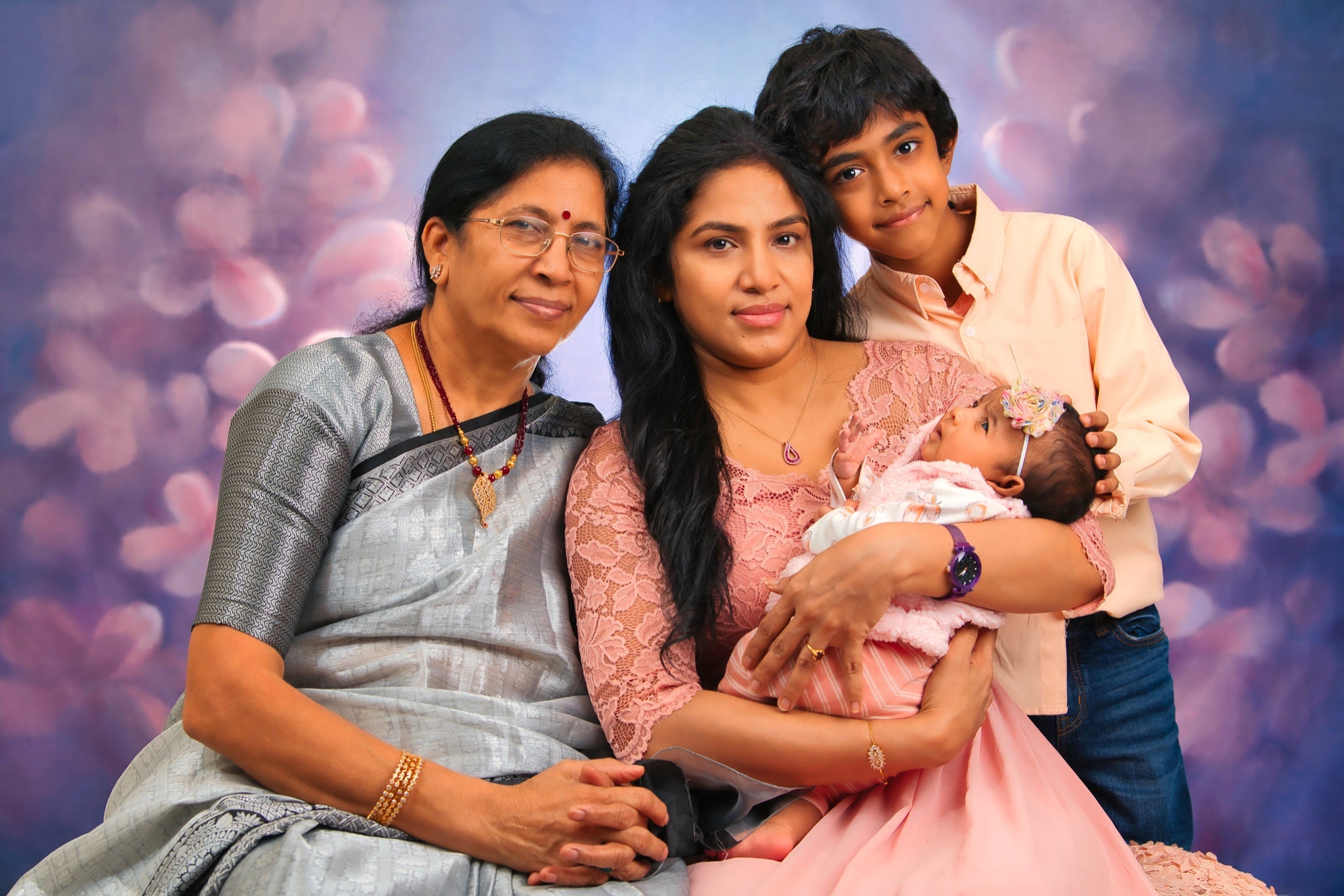 Kate Fine Art Flowers Blue Abstract Backdrop Designed by GQ - Kate Backdrop AU