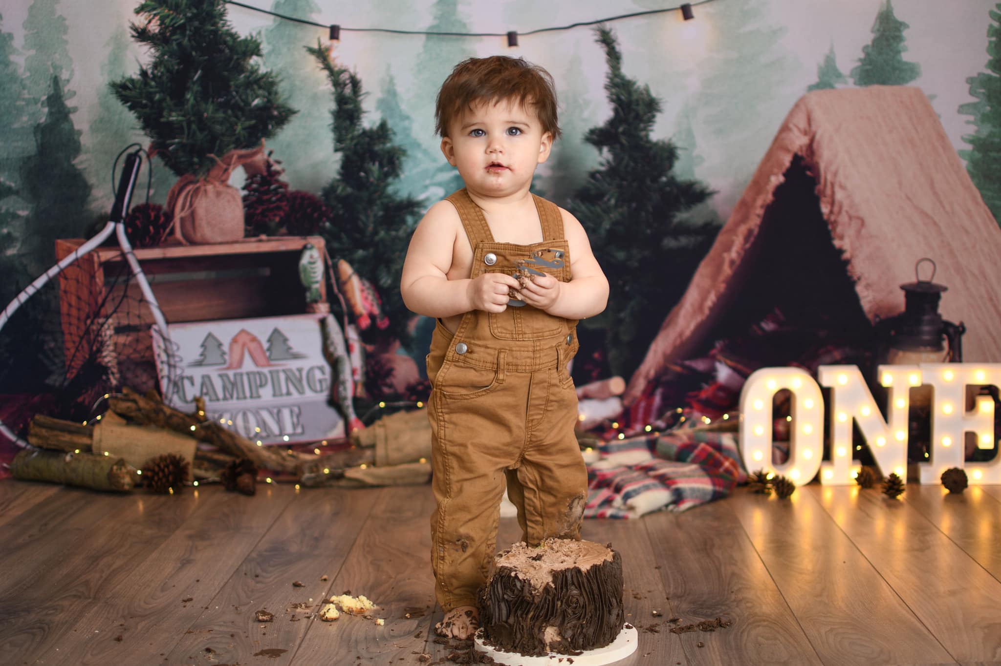 Kate Forest Camping Children Summer Backdrop for Photography Designed by Megan Leigh Photography - Kate Backdrop AU