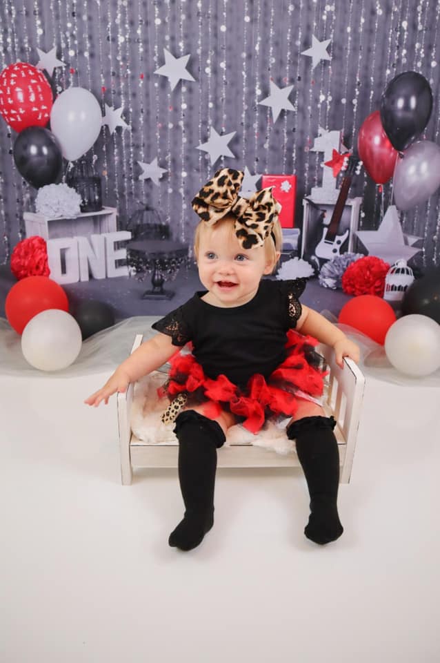 Kate rock star 1st birthday boy Backdrop designed by studio gumot - Kate Backdrop AU