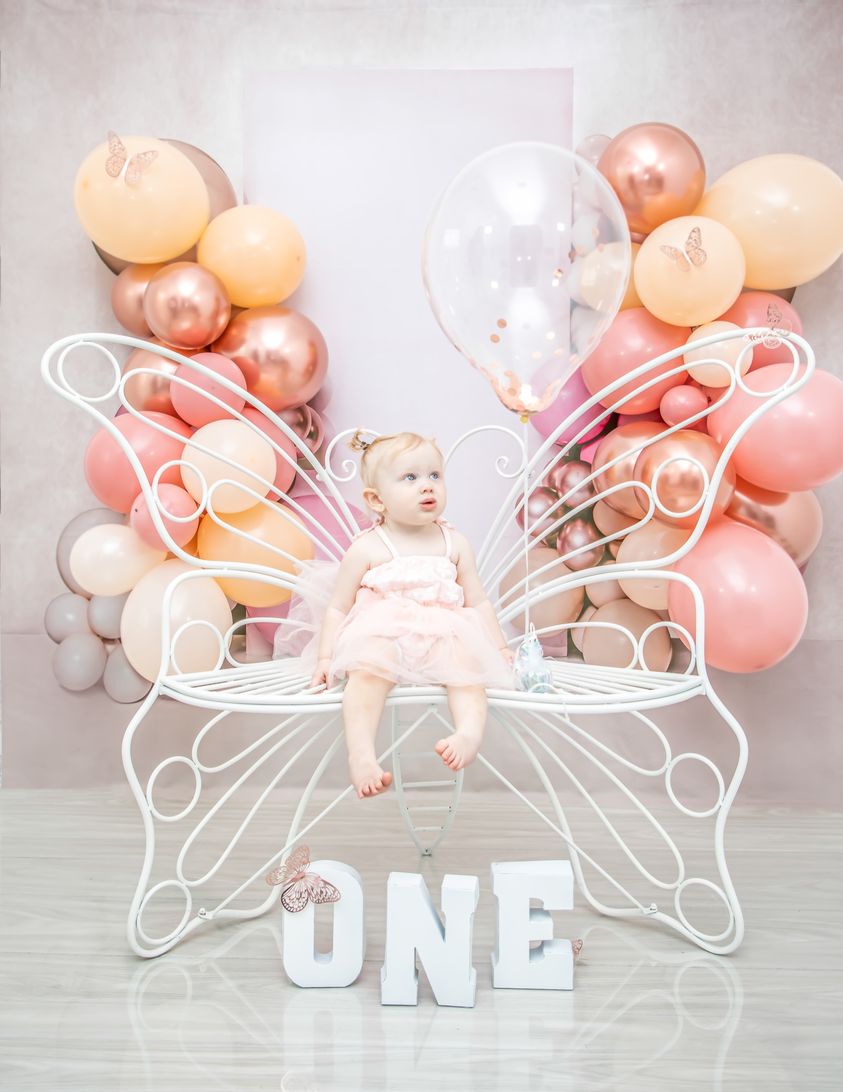 Kate Pink Balloons Backdrop Birthday Designed by Uta Mueller Photography - Kate Backdrop AU