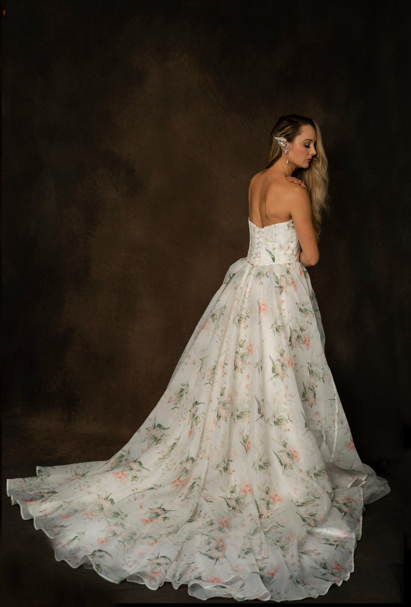 Kate Deep Green and Brown Texture Abstract Background Photos Backdrop - Kate Backdrop AU