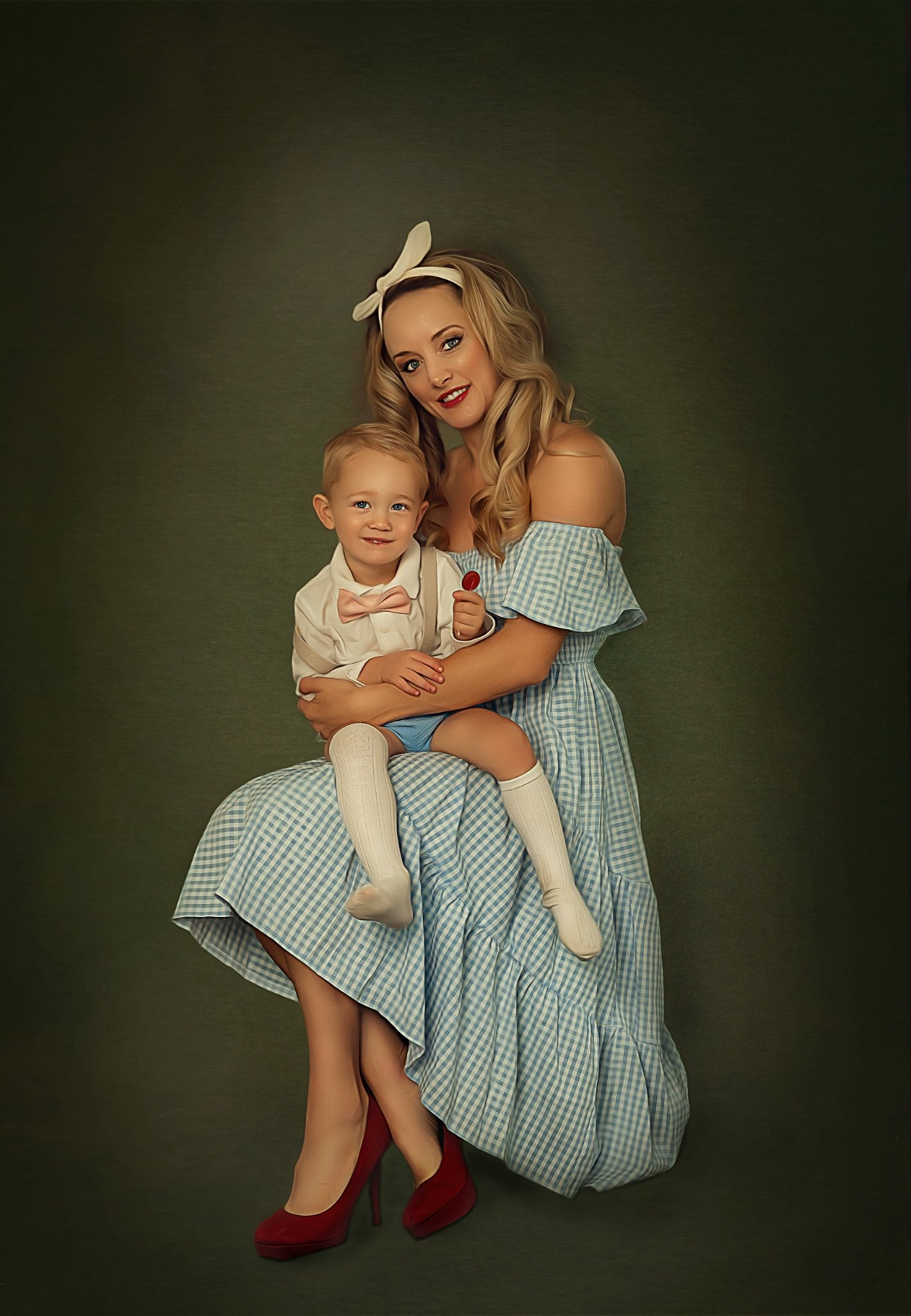 Kate Deep Green and Brown Texture Abstract Background Photos Backdrop - Kate Backdrop AU