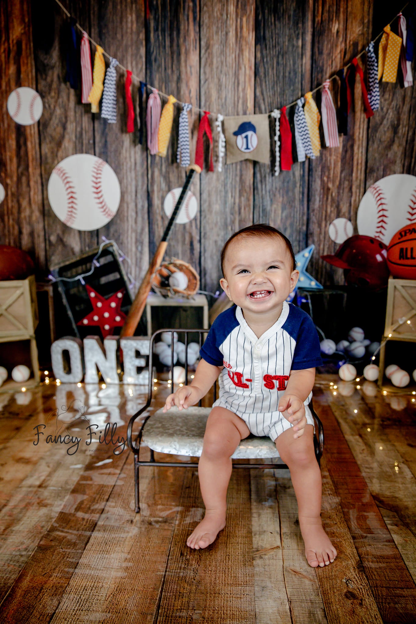 Kate Baseball Lantern Backdrop Deep Wood Grain Designed by Emetselch - Kate Backdrop AU