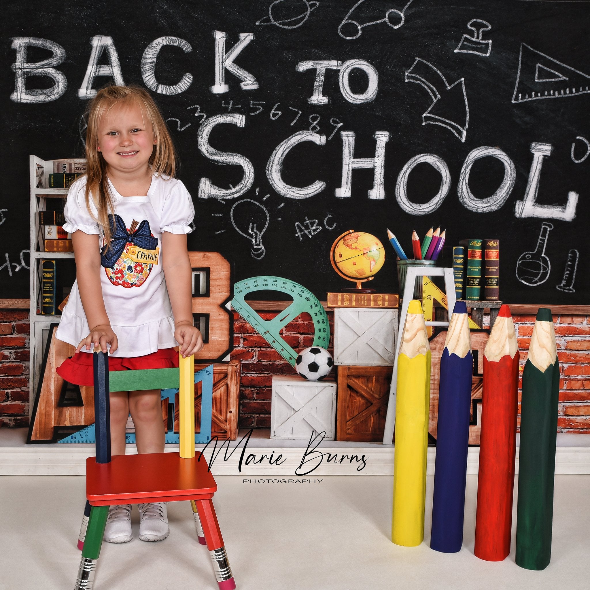 Kate Back To School Backdrop Designed by Emetselch