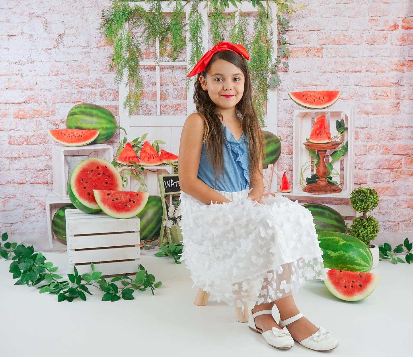 Kate Summer Cake Smash Watermelon Backdrop Designed by Emetselch - Kate Backdrop AU