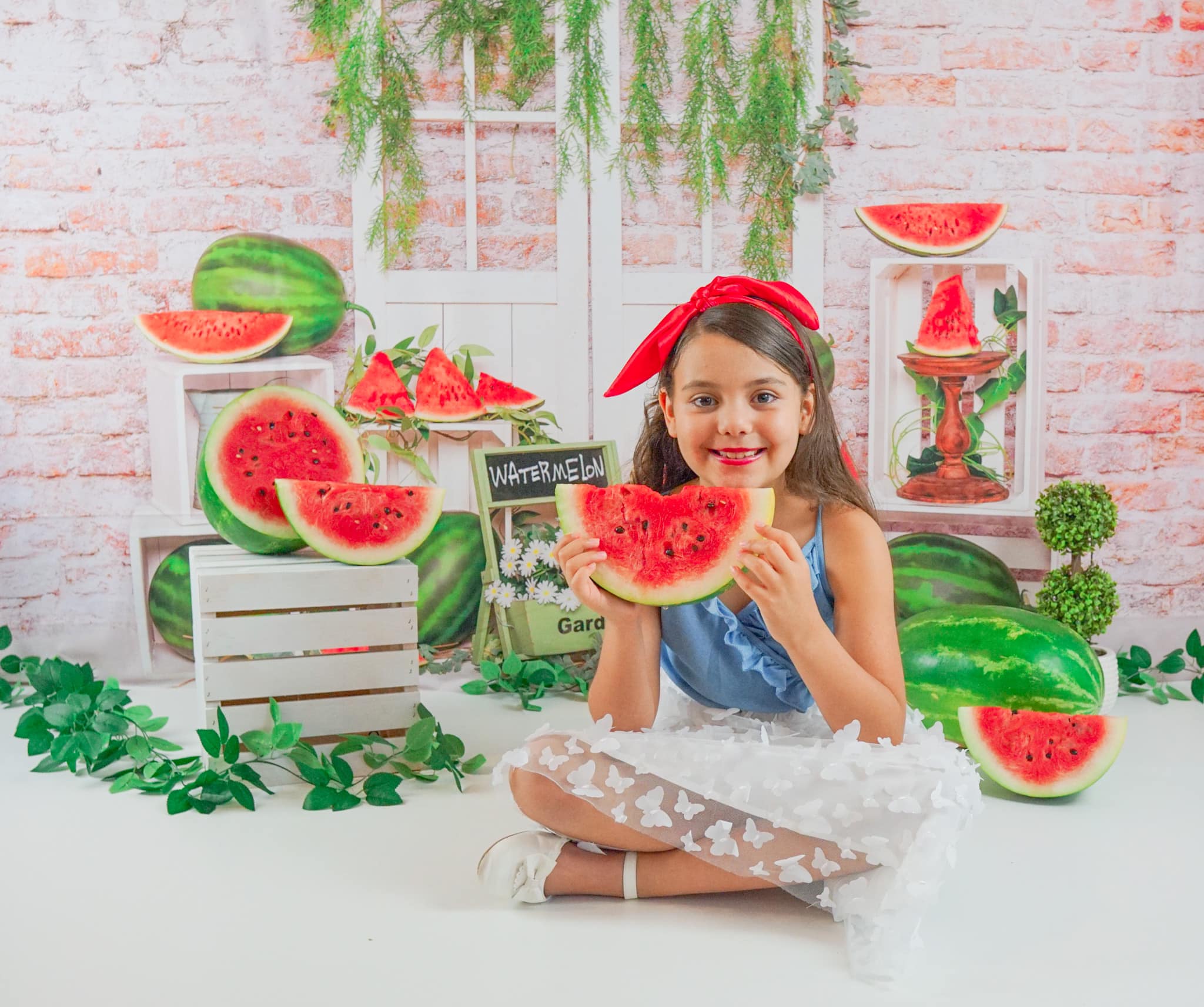 Kate Summer Cake Smash Watermelon Backdrop Designed by Emetselch - Kate Backdrop AU