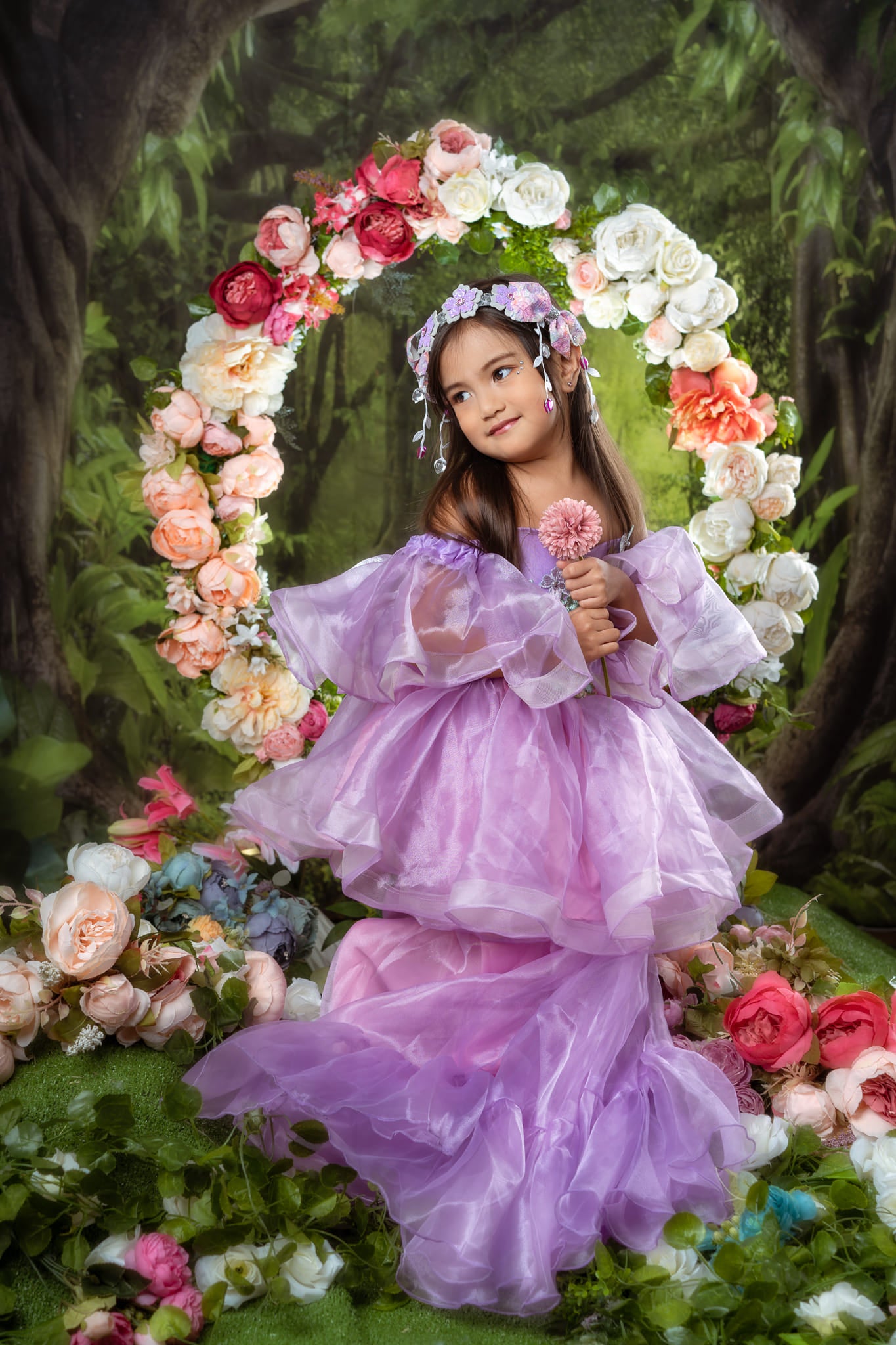 Kate green spring forest photography Backdrops grassland foggy - Kate Backdrop AU