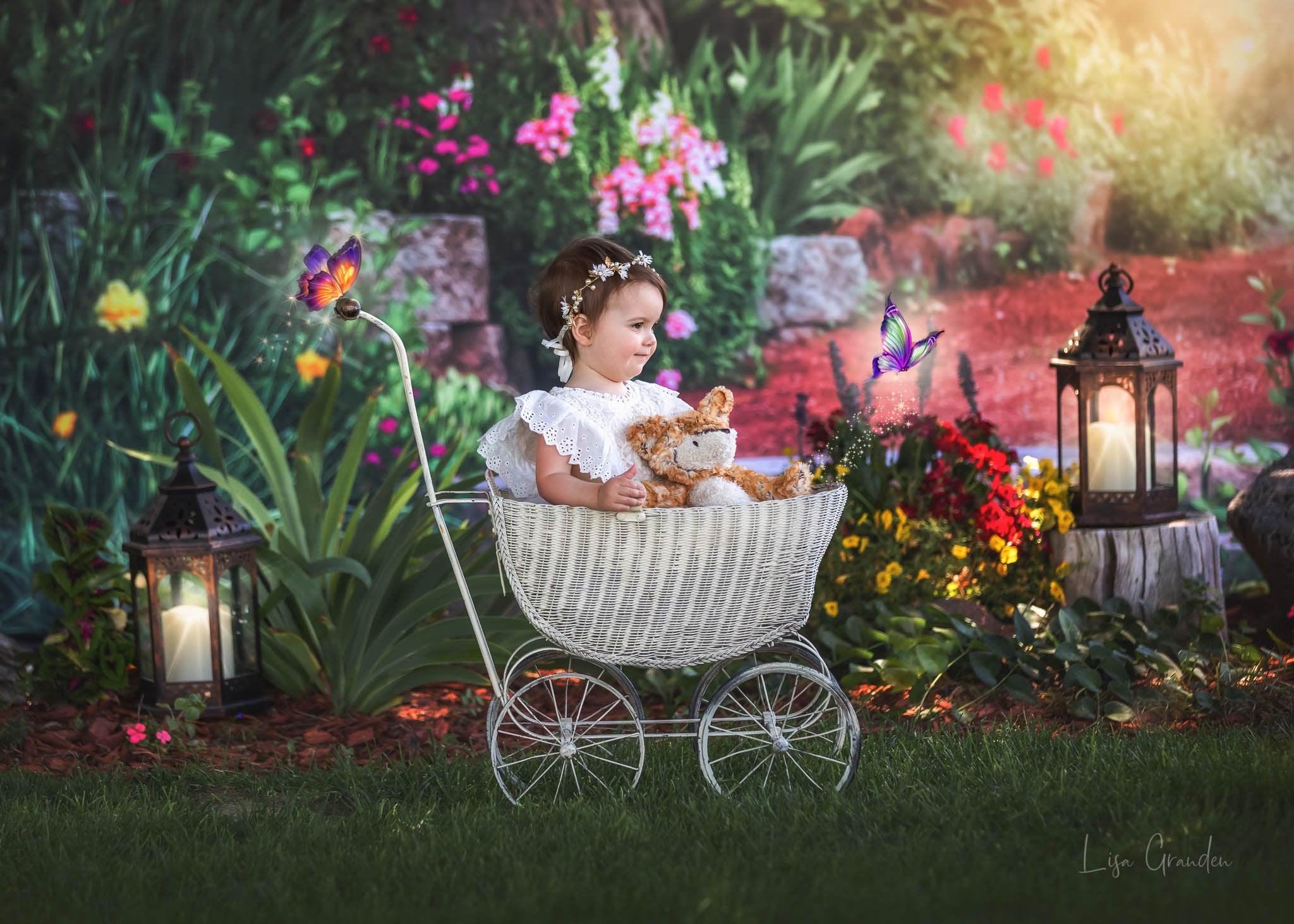 Kate Secret Garden Backdrop for Photography Designed by Lisa Granden - Kate Backdrop AU