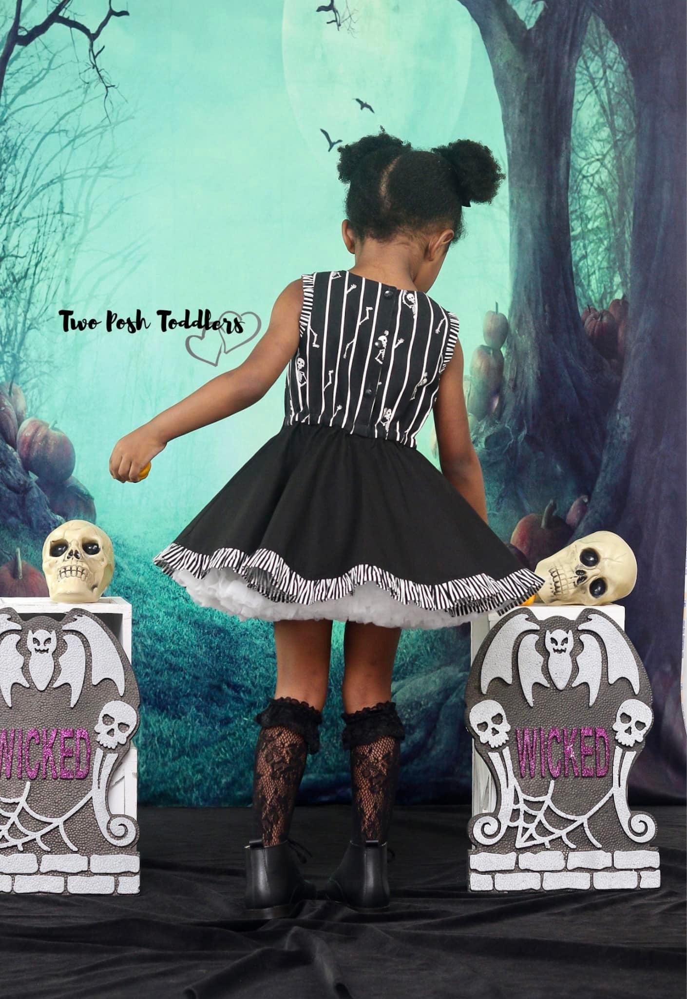 Kate Photography Fantastic Halloween Backdrops Forest Night Moon - Kate Backdrop AU