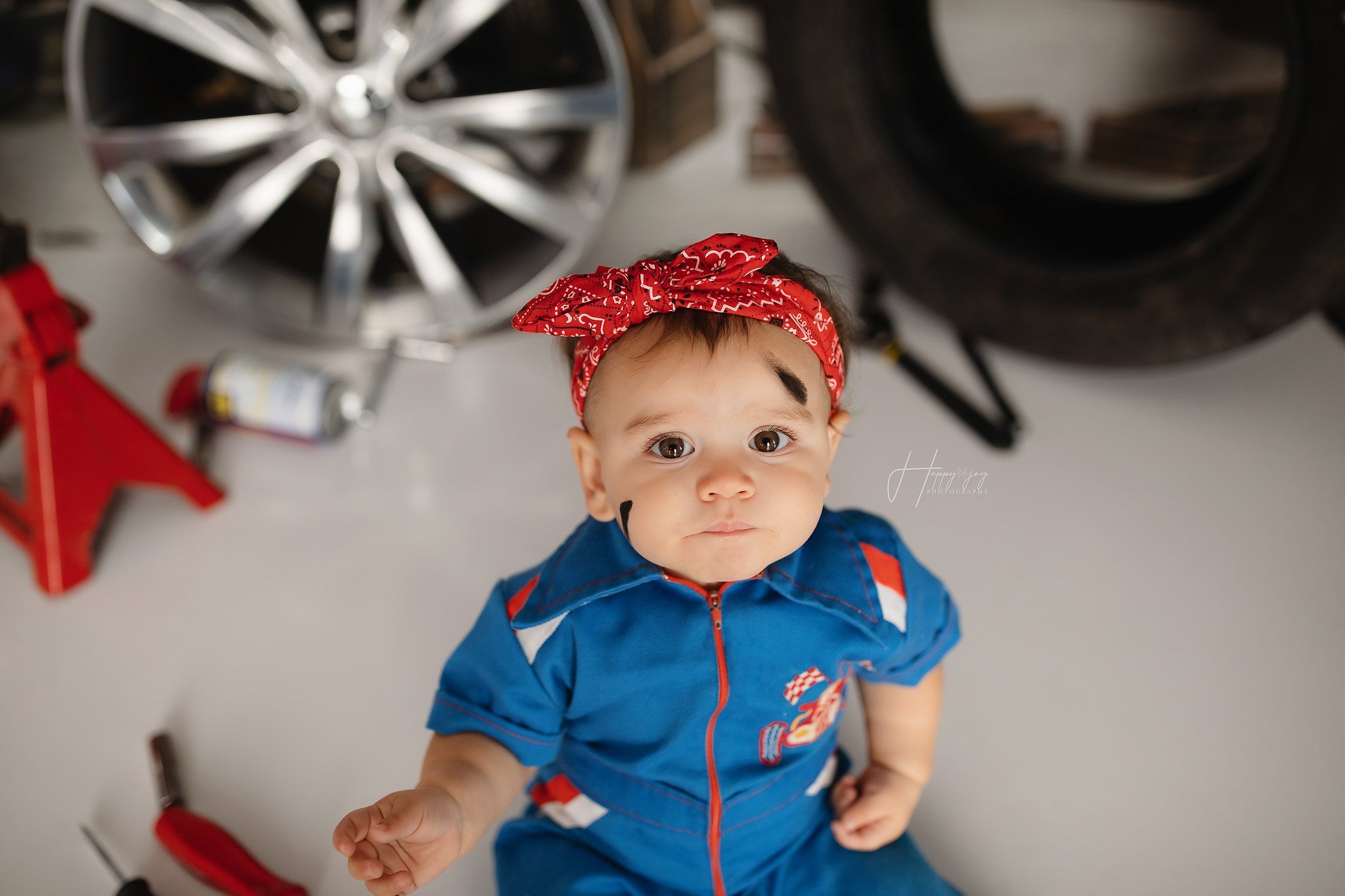 Kate Garage Car Workshop Backdrops for Boy - Kate Backdrop AU