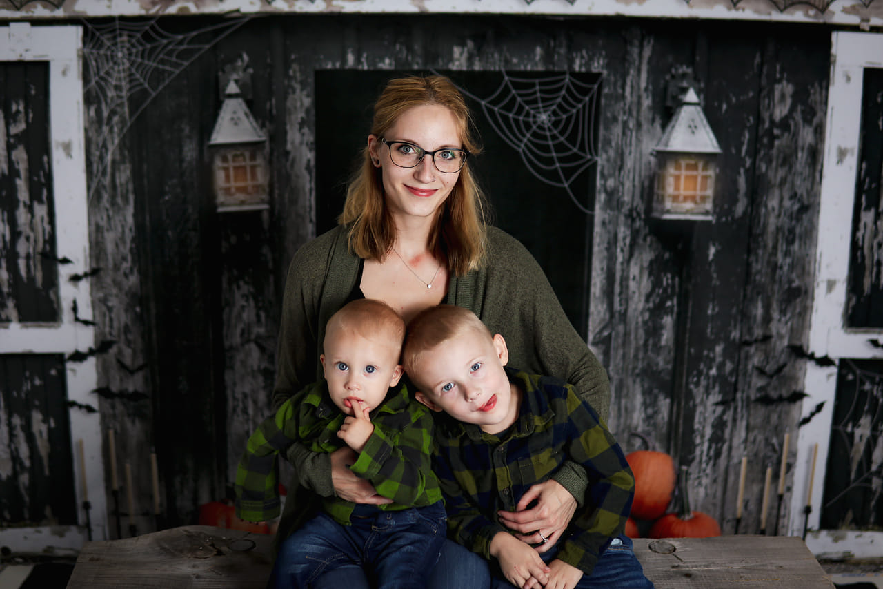 Kate Spooky Halloween Barn Backdrop Designed by Mandy Ringe Photography - Kate Backdrop AU