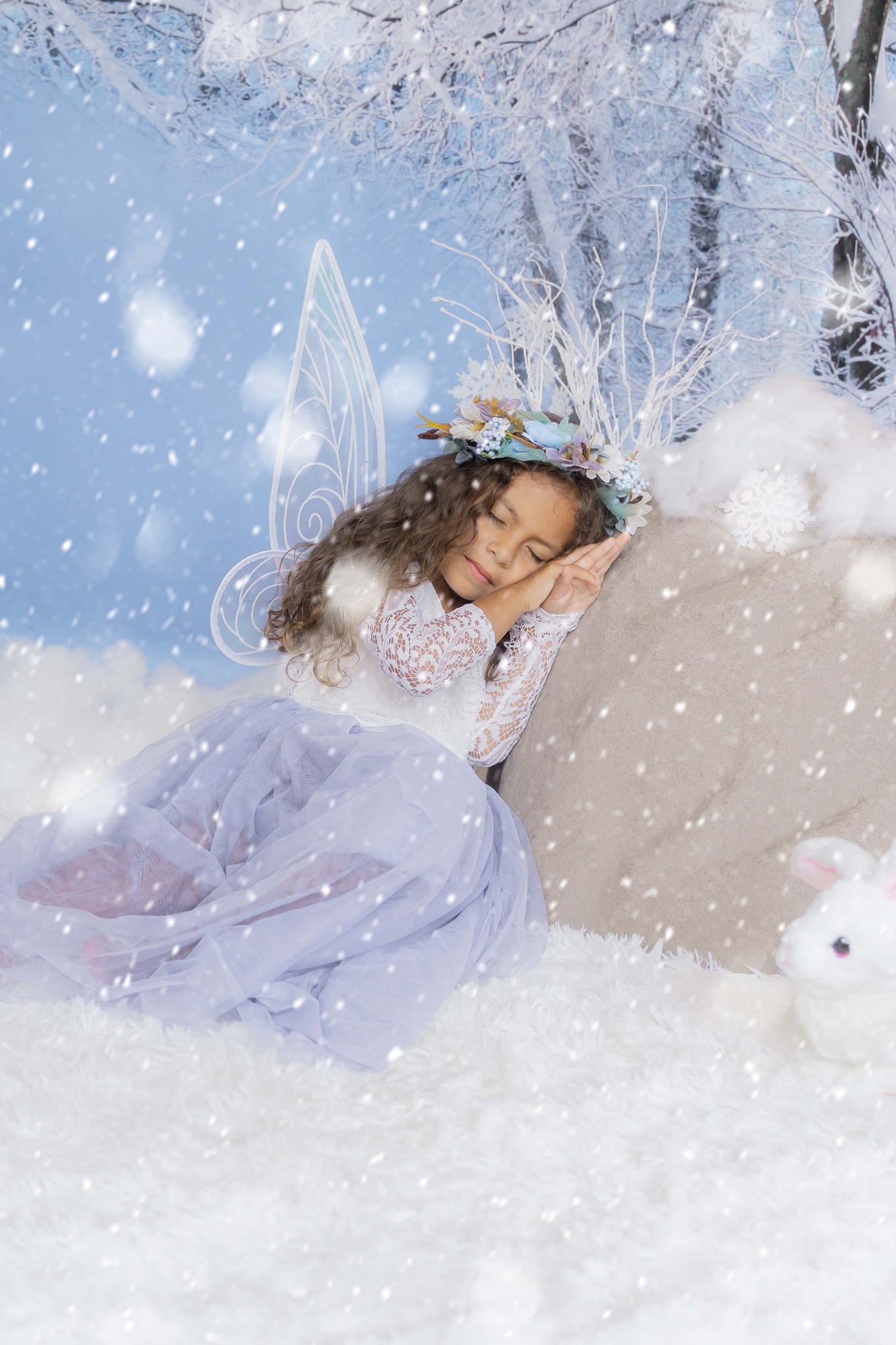 Kate Winter Backdrop Snow Forest Designed by Chain Photography - Kate Backdrop AU