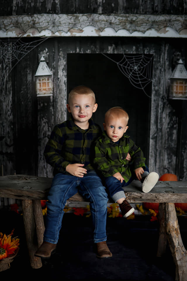 Kate Spooky Halloween Barn Backdrop Designed by Mandy Ringe Photography - Kate Backdrop AU