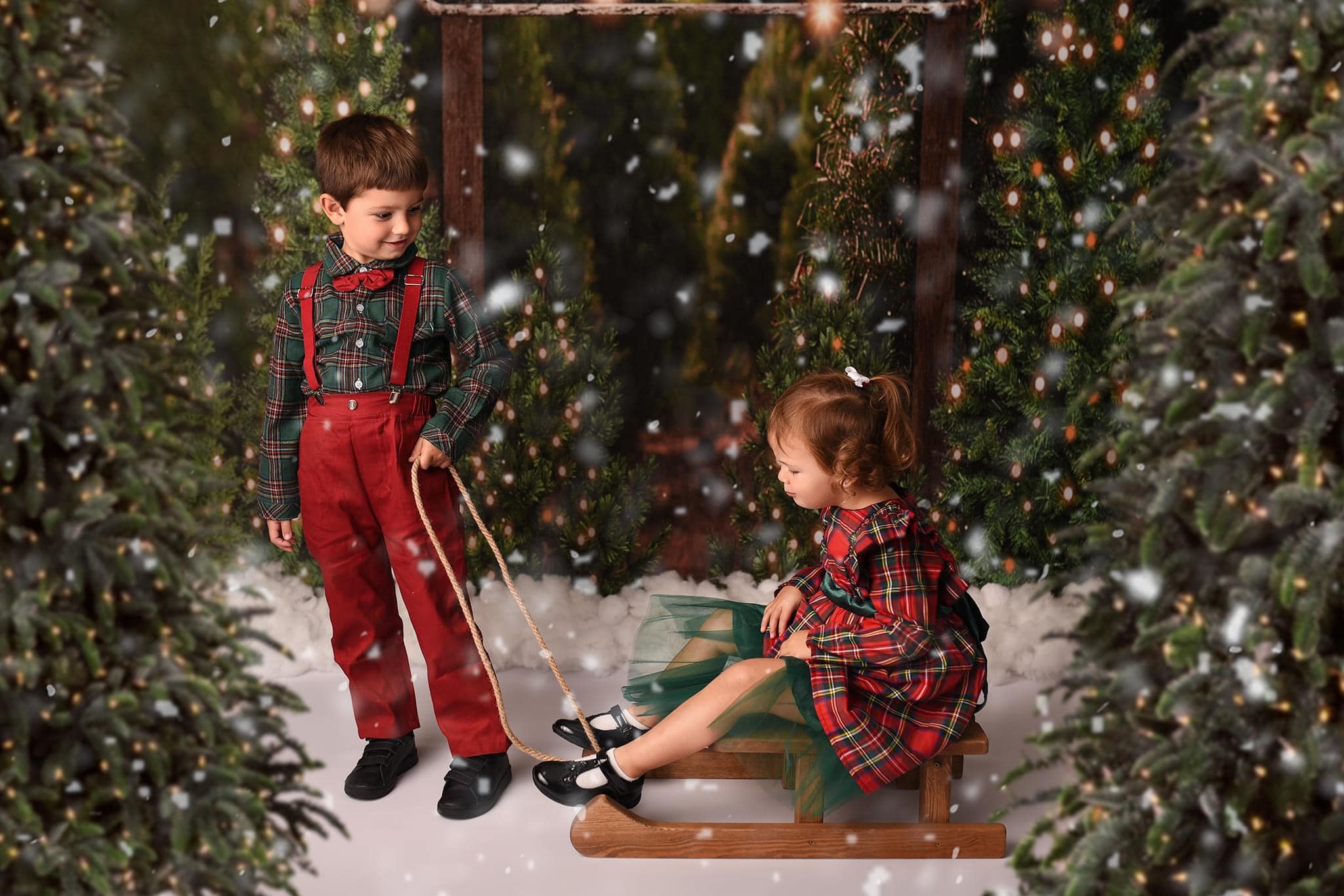 Kate Christmas Tree Backdrop for Photography - Kate Backdrop AU