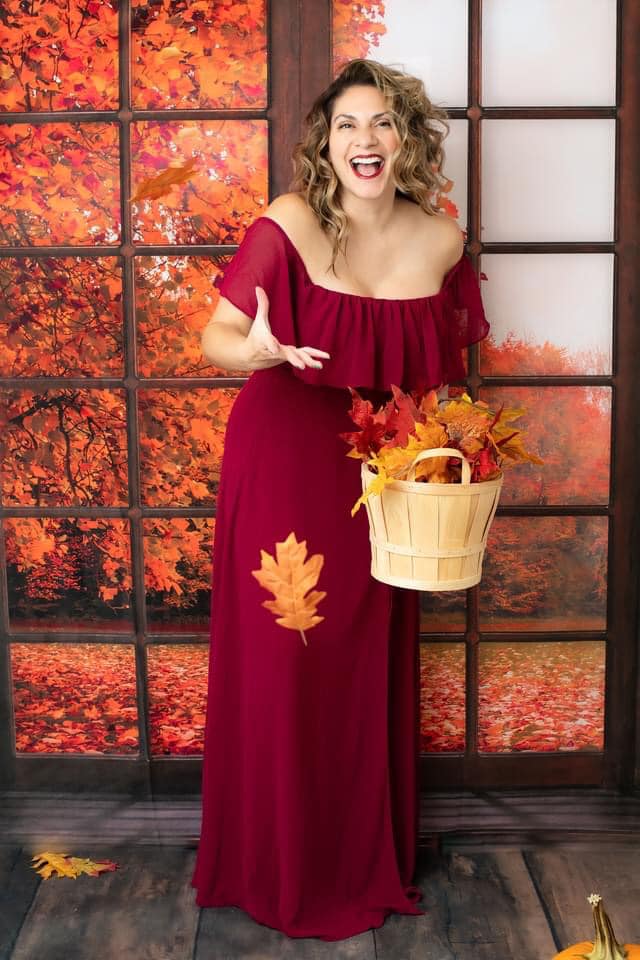 Kate Autumn Fallen Leaves Backdrop Window for Photography - Kate Backdrop AU