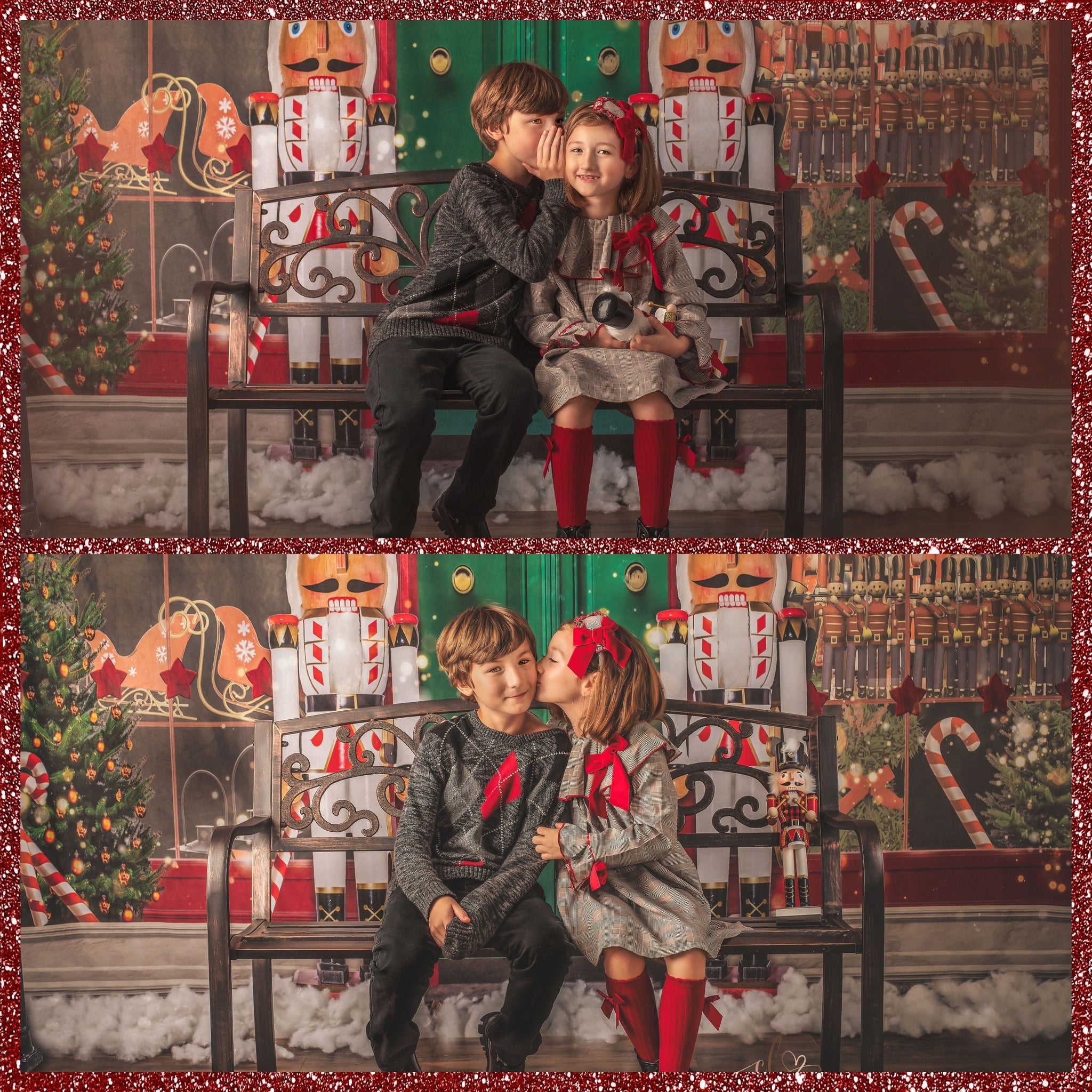 Kate Christmas Shop Window Backdrop for Photography - Kate Backdrop AU