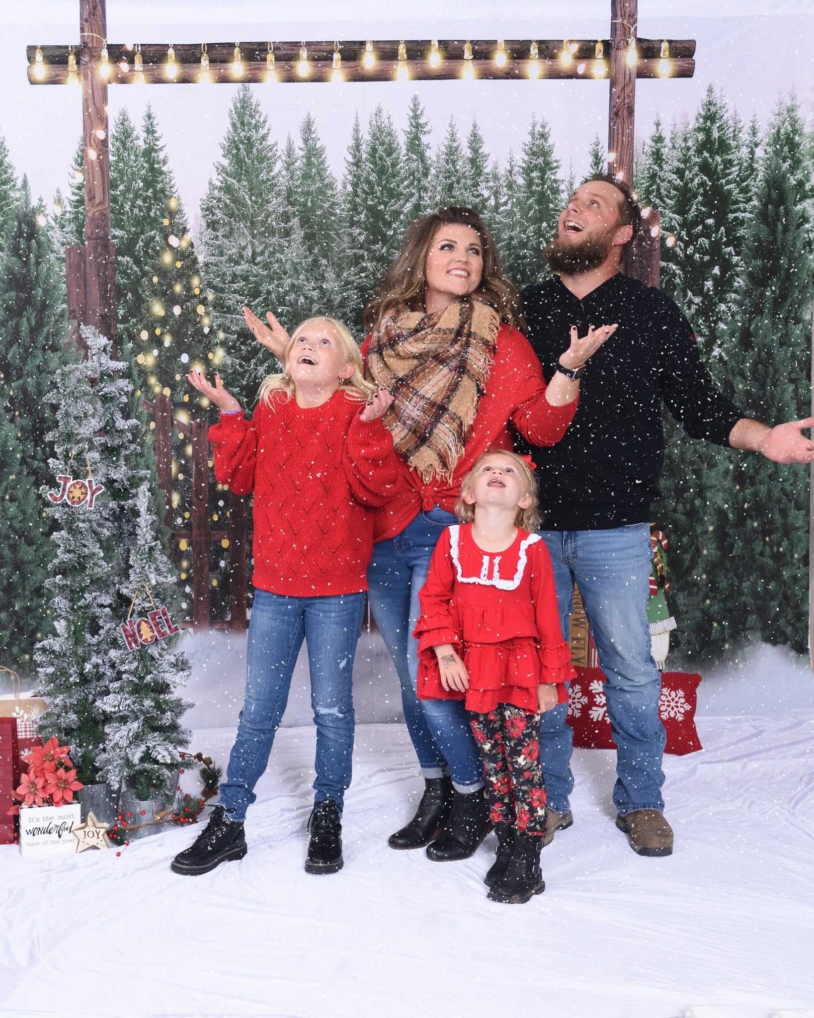 Kate Winter Snow Forest Backdrop for Photography - Kate Backdrop AU