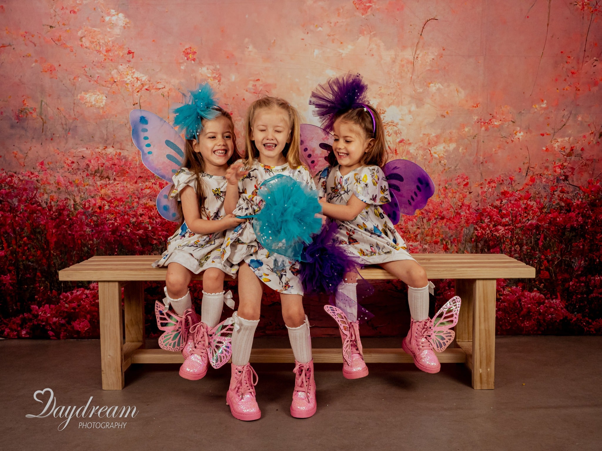 Kate Pink Floral Dream Path Backdrop Spring Designed By Pine Park Collection - Kate Backdrop AU