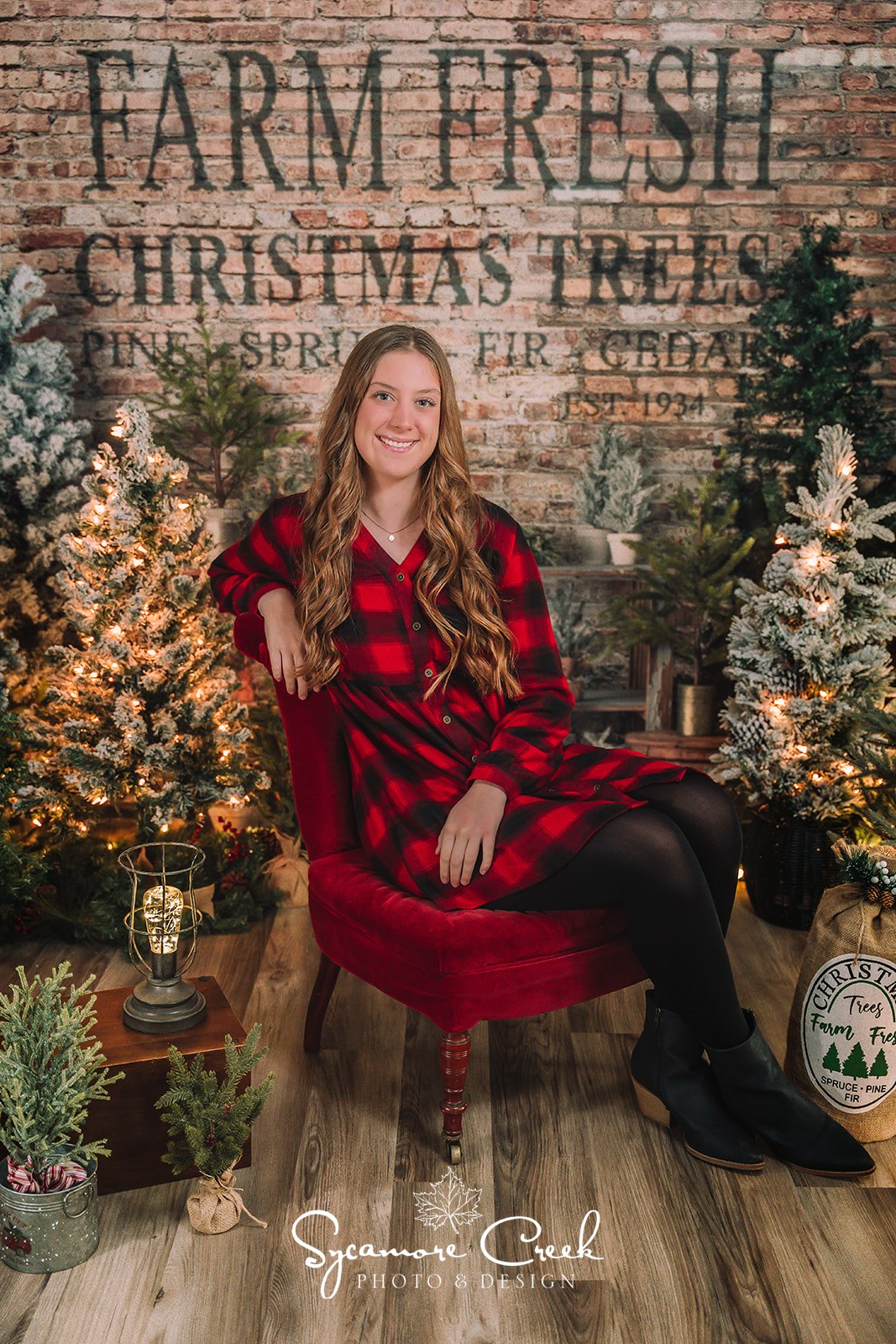 Kate Farm Fresh Backdrop Tree Stand Christmas Designed by Mandy Ringe Photography - Kate Backdrop AU