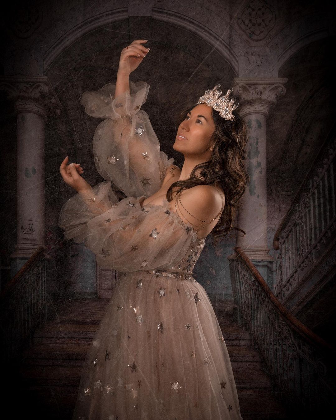 Kate Building Photo Background Step Photography Background - Kate Backdrop AU