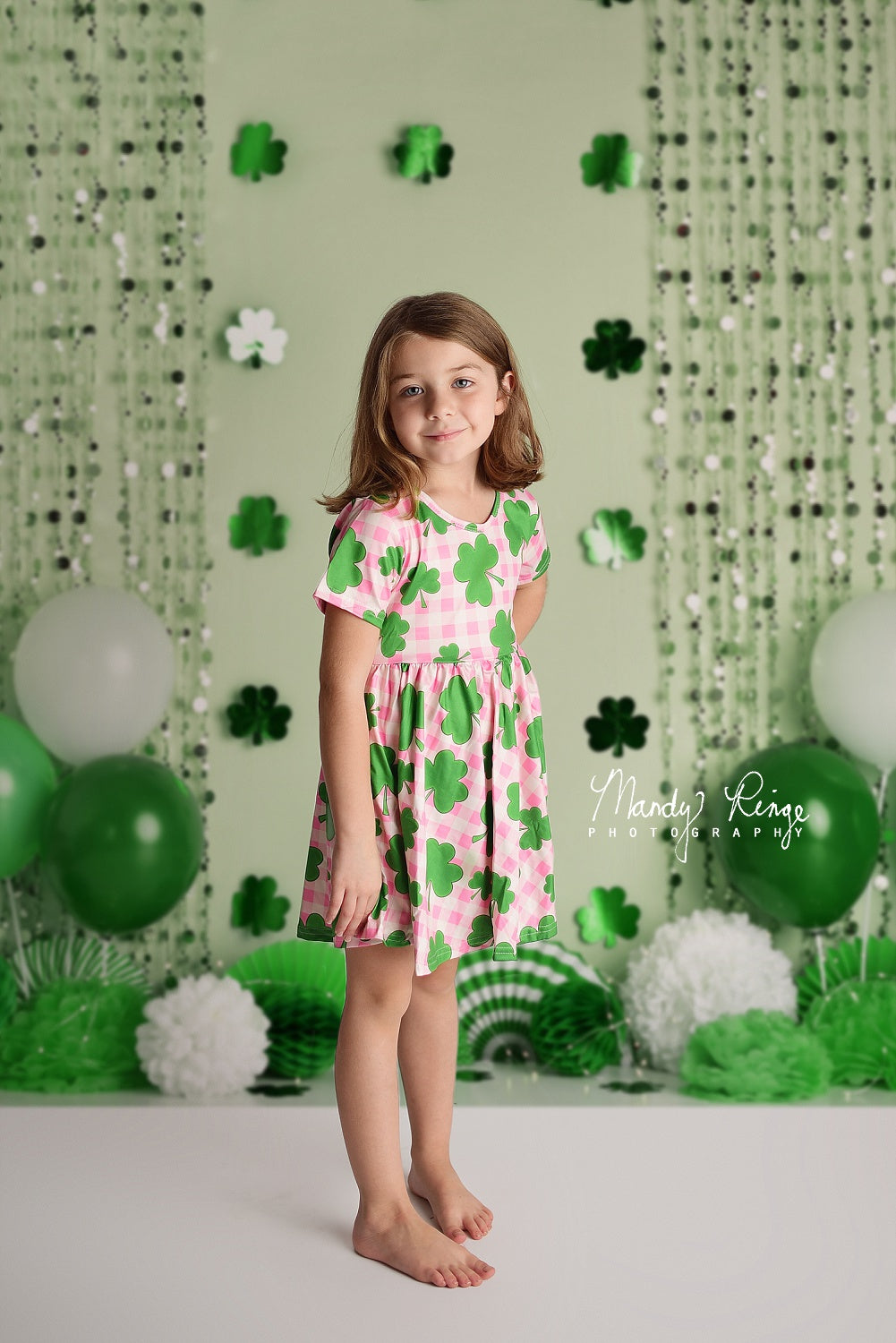Kate St. Patrick's Day Shamrock Party Backdrop Designed by Mandy Ringe Photography - Kate Backdrop AU