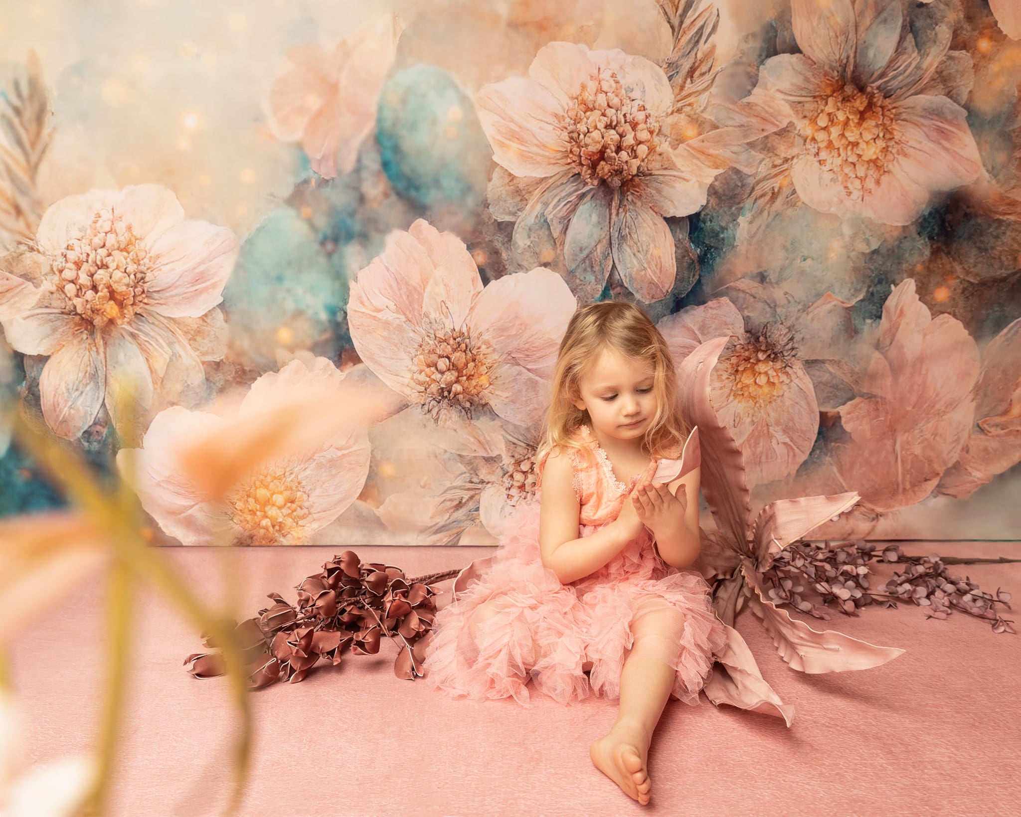 Kate Flower Portrait Backdrop for Photography - Kate Backdrop AU