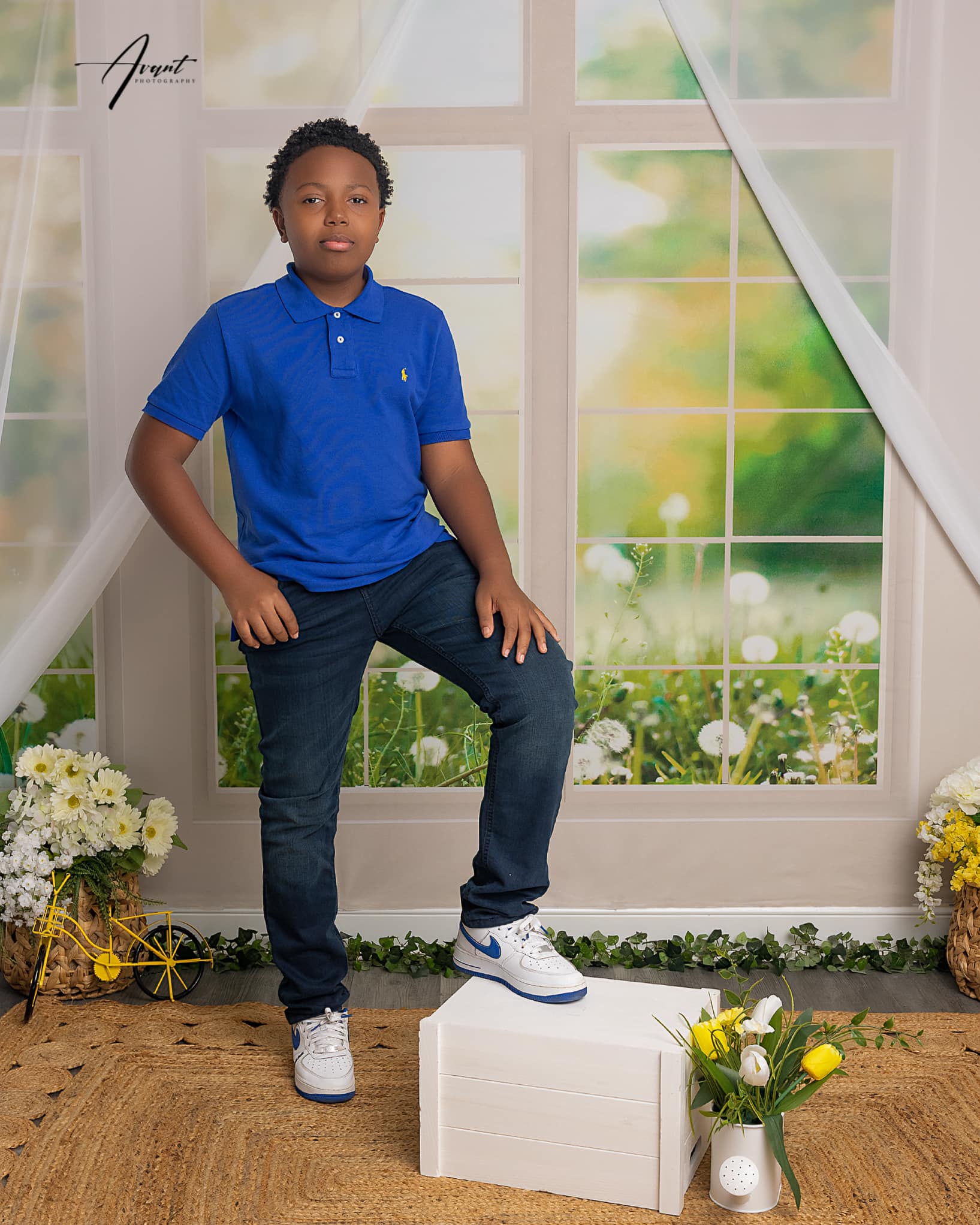 Kate Window Backdrop Spring Garden Designed by Emetselch - Kate Backdrop AU