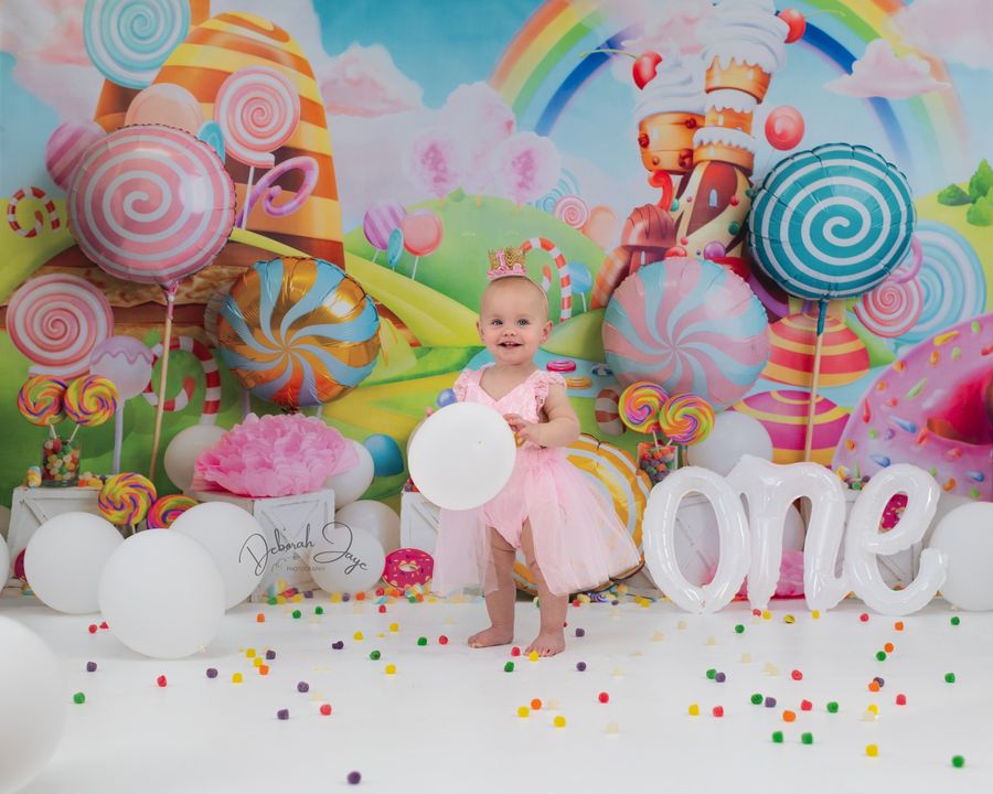 Kate Sweets Treats Backdrop Cake Smash Designed by Megan Leigh Photography - Kate Backdrop AU