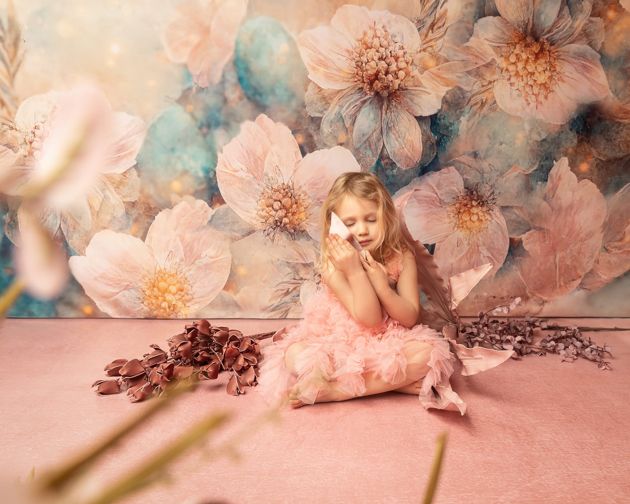 Kate Flower Portrait Backdrop for Photography - Kate Backdrop AU