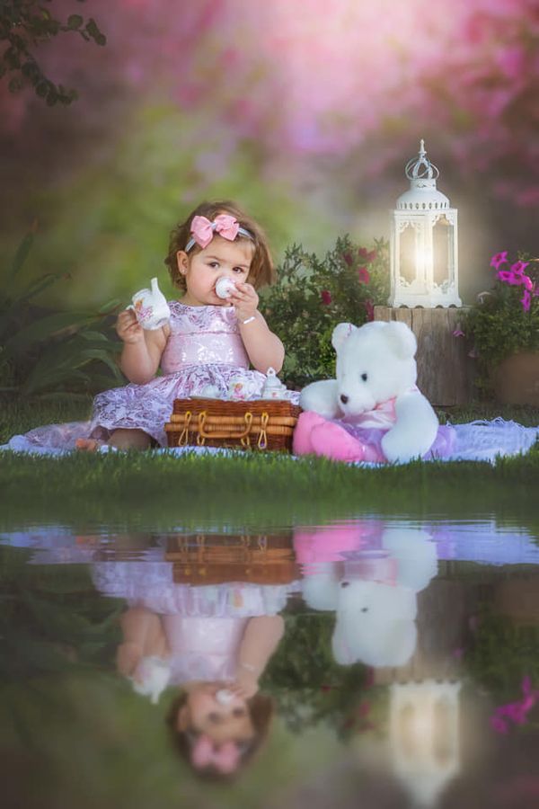 Kate Spring Pink Flowers Backdrop for Photography Designed by Lisa Granden - Kate Backdrop AU