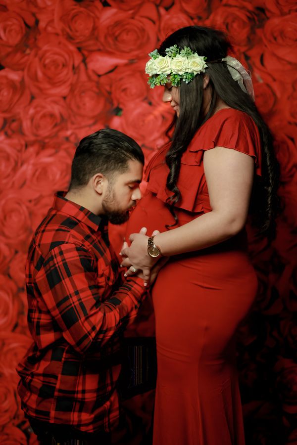 Kate Red Rose Wedding Backdrop for party photos - Kate Backdrop AU