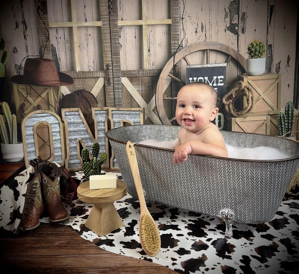 Kate Wild West Birthday Backdrop Designed by Mandy Ringe Photography - Kate Backdrop AU