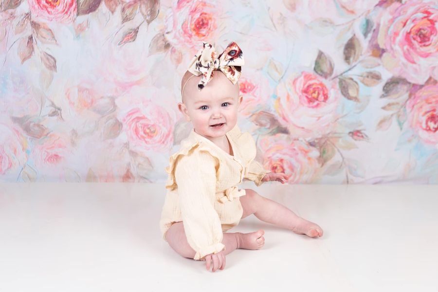 Kate Fine Art Backdrop Pink Flower Floral Oil Painting for Photography - Kate Backdrop AU