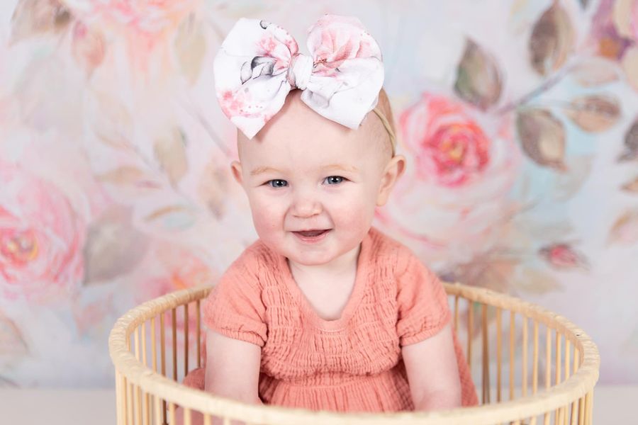 Kate Fine Art Backdrop Pink Flower Floral Oil Painting for Photography - Kate Backdrop AU