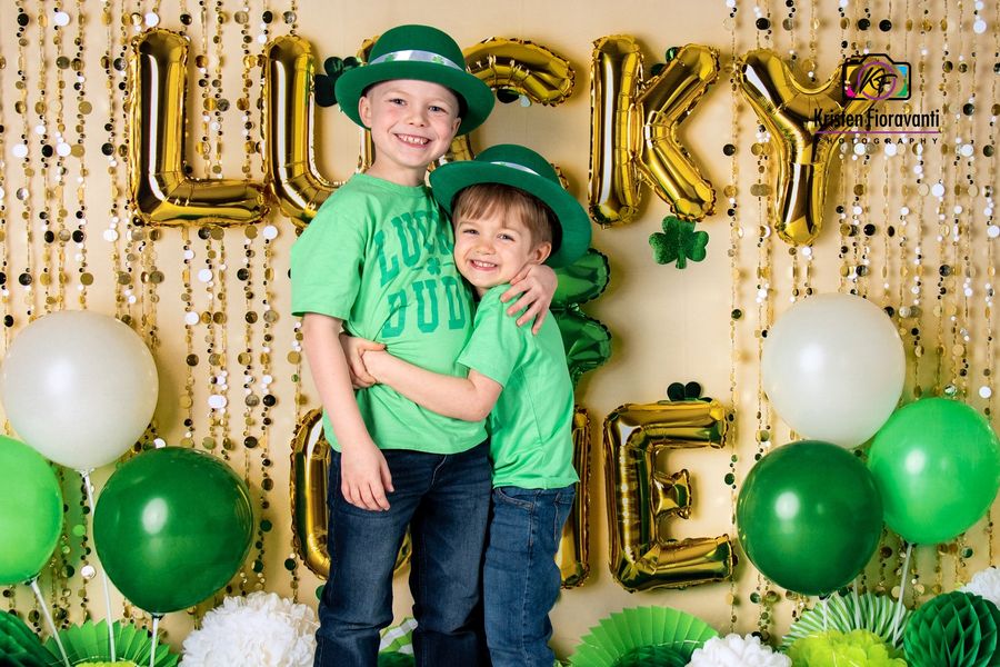 Kate Lucky St. Patrick's Day Backdrop One Birthday Designed by Mandy Ringe Photography - Kate Backdrop AU