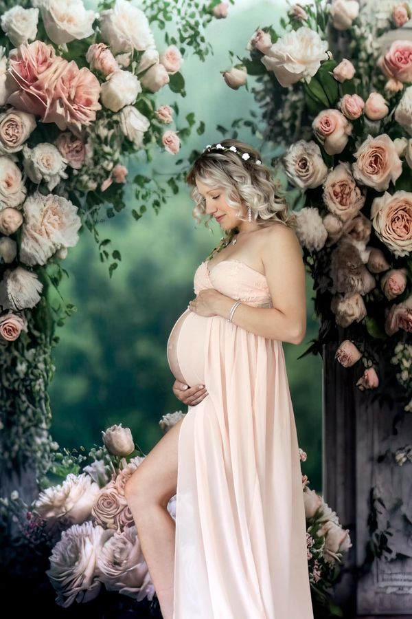 Kate Mothers Day Backdrop Panels Roses Painted Outdoor Wedding Designed by Mini MakeBelieve - Kate Backdrop AU